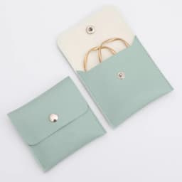 1Pc PU Leather Jewelry Packaging Bags Necklace Ring Bracelet Earrings Organizer Storage Snap High End Mini Gift Jewelry Pouch