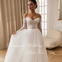 Modern Off The Shoulder Beading A-Line Wedding Dress 2026 V-Neck Pleat Side Slit Lace Open Back Vestidos De Novia Customized