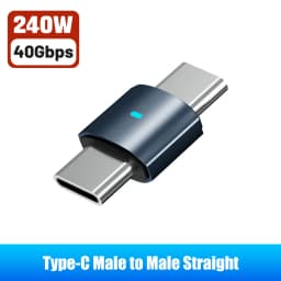 240W USB C to C Adapter 40Gbps 8K 60Hz 90 Degree Converter Type C Adapter for MacBook iPhone 15 16 17 Pro Tablet High Transfer
