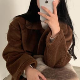 Short Women's Jacket Lamb Velvet Fur Leather Integrated Loose Cotton Coat Trendy Commute Style Button Closure Color