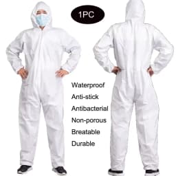 Disposable Breathable Dustproof Water Oil Resistant Work Safety Overall Anti Dust Spary Painting Decorating Labour Coverall Suit