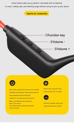 New Bone Conduction Headset Bluetooth 5.4 With Mic Waterproof Exercise Fitness Wireless Swimming Sports Headphone New 2026