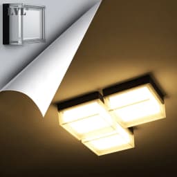 LVL Modern LED Wall Lamp 9W Small Round & Square Waterproof IP65 CCT Indoor/Outdoor Source Wall Sconces Smokey Grey Fixture