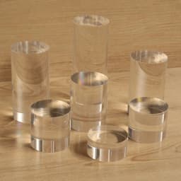 Clear Acrylic Column Sheet Stamping Block Cosmetics Display Stand Photography Props Ornaments Rings Jewelry Holder Perfume Riser