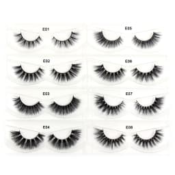 30 Pairs/Pack Eyelashes 3D Mink Lashes With Tray No Box Hand Made Full Strip Lashes Mink False Eyelashes Makeup eyelashes Fluffy