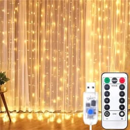 3/6M USB LED Curtain String Light Fairy Lights Garland Icicle Lights for Wedding Party Home Garden Decoration Valentine's Day