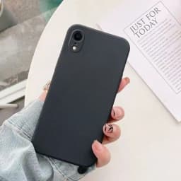 Liquid Silicone Phone Case for For iPhone XR X XS Max Matte Basic Cover Caqas