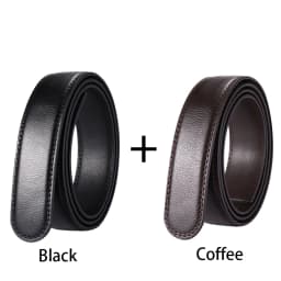 110-130 cm Luxury Men's Automatic Buckle Only With Body Belt Body Belt Leather Belt Without Buckle Cowhide Belt Black Men's Jean