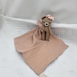Handmade Baby Cotton Muslin Comfortable Blanket Cute Cat Doll For Infant Kids Sleep Appease Towel Rabbit Bear Saliva Scarf