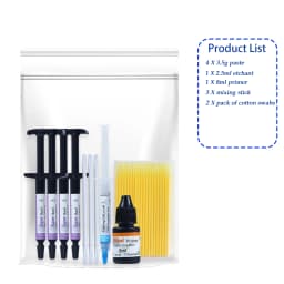 Orthodontic Light Cure Bonding Adhesive Kit For Metal Ceramic Brackets Buccal Tubes Braces Dental Clinic Material Bag & Box