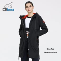 ICEbear 2023 new fall women's coat with a hood casual wear quality fashion autumn parka brand clothing GWC20035D