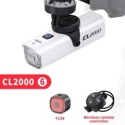 TOWILD CL2000 Bicycle Light With Cut-off Line Beam 2000LM Rechargeable 5000mAh Led Bike Front Lights IPX6 MTB Cycling Headlights