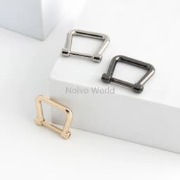 4/20/100PCS Metal Removable Shackle Screw Clasp For DIY Leather Craft Bags Strap Webbing D Ring Buckle With Screws Accessories