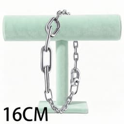 2026 New 925 Silver Women's Classic Logo Heart Shaped ME Chain Link Open Loop Bracelet Display Tool Exquisite DIY Charm Jewelry