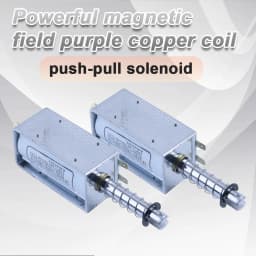 DC 12V 24V AC 220V Self-Reset 60MM Long Stroke Electromagnet Thrust 15KG Push-Pull Electromagnet