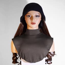 [High-quality mercerized cotton] New style fake collar shirt cover modal fake collar scarf solid color bottoming shirt cover