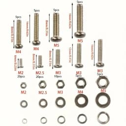 320pcs Premium Stainless Steel Screw and Nut Assortment Kit - Corrosion-Resistant, Snap-in Nuts, M2 to M5 Sizes - Ideal for DIY,