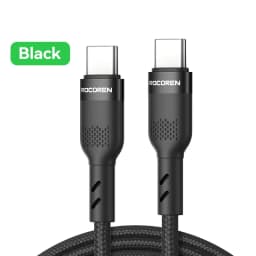 Rocoren 240W USB Cable PD USB C to Type C Cable for Huawei Xiaomi Samsung USB C Fast Charging Chager Cable Cord Type-C Cable