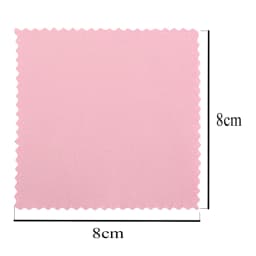 10*6.5cm/8*8cm 50pcs Silver Clean Polishing Cloth Soft Clean Wipe Wiping Cloth For Necklaces Rings Jewelry Clean Tool