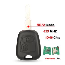 jingyuqin Remote Car Key 433mhz ID46 For aygo Peugeot 106 107 206 306 307 207 407 Partner For Citroen C1 C2 C3 C4 Saxo Picasso