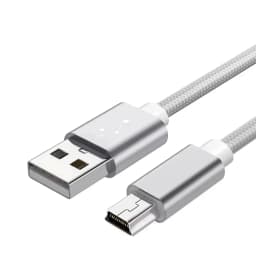 Braid Mini USB To USB Fast Data Transfers Charger Cable for MP3 MP4 Player Car DVR GPS Digital Camera HDD USB-A Cord 0.25m1m2m
