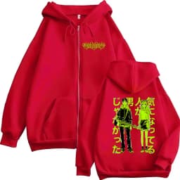The Guy She Was Interested in Wasn't A Guy At All Anime Zipper Hoodies Men Women Harajuku Zip Up Hooded Sweatshirts Jackets Coat