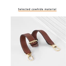 EverToner Bag Shoulder Strap For Long-champ Bag Adjustable Free Punching Modified Messenger Strap Leather Shoulder Strap