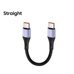 15CM/30CM Short Elbow USB C Cable 66W USB A To Type C Fast Charging Cable for iphone 15 16 Huawei Samsung Xiaomi Power Bank Cord