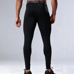 Men's Compression Leggings High Elastic Quick Dry Breathable Sports Base Layer for Gym Running Basketball Workout