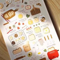 Korean Import Original Suatelier I Like Bread Baking Nylon Decorative Stationery Stickers Scrapbooking DIY Diary Album Stick