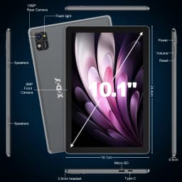 Latest Android 15 tablet, 10-inch tablet, Octa-core processor, 5G WiFi, 16GB ROM+256GB RAM 1280x800 resolution 7000 mAh battery