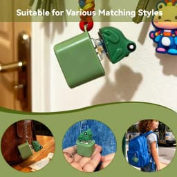 Jardme Funny Voice Duck Shapes Keychain Rechargeable Keyboard Fidget Clicker Sound With LED Light For Stress Relief