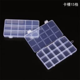 Transparent Fixed With Slot Beaded Anti-string 15-28 Grid Plastic Storage Box Jewelry Classification Parts Division Box