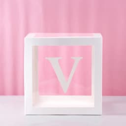 1st Birthday Transparent Alphabet Balloon Box Wedding Custom Name Decor One Birthday Party Decorations Kids Baby Shower Boy Girl