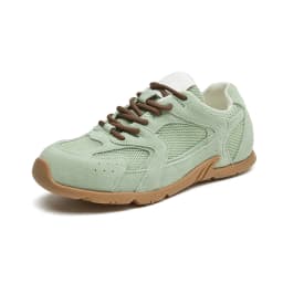 Sneakers Women Mesh Spring Summer 2026 New Genuine Leather Casual Flats Women Large Size Lace-up German Training Shoes Women