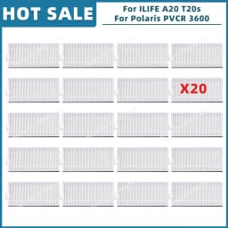 Compatible For ILIFE A20 T20s V3x / Polaris PVCR 3600 / G2 0926W / G2 0726W / G2 1226 Parts Accessories Filter Side Brush Mop