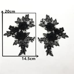 3D 1 Pair For Sale Craft Supplies Trim Wedding Dress Decoration Sewing On Lace Embroidered Fabric Needlework Applique