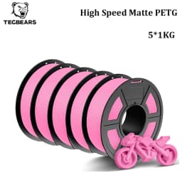 TECBEARS High Speed Matte PETG 3D Filament 1.75mm PETG Multi Color Combination Set FDM 3D Printer Materials DIY Gift 1KG/1Roll