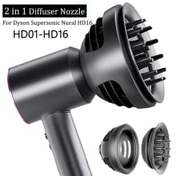 Upgraded Adapter Hair Dryer Automatic Curling Nozzle For Dyson Supersonic HD16 Nural Hair Dryer Accessories Cylinder Comb Nozzle