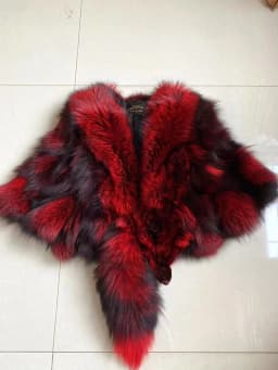 Natural Fox Fur Jacket Shawls Real Fox Fur Jacket Women Winter Natural Fur Vest Fashion Short Coat Shawl Temperament