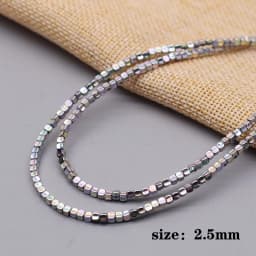 New color Natural Stone Hematite Beads Heart square Round disc Loose Spacer beads For Jewelry Making DIY
