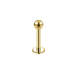 ZS 1PC 16G Rose Gold Plated Helix Piercing Earring Zircon Lip Stud Star Moon Labret Piercing Jewelry Crystal Lip Body Jewelry