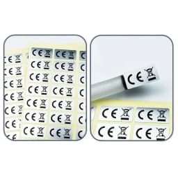 Europe Union Standard CE Trash Bin Label WEEE Recycling Logo Transparent Self-adhesive CE Sticker 200pcs