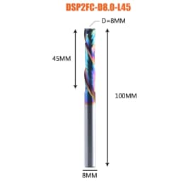 1PC Woodwork Milling Cutter UP & DOWN Cut 2 Flutes Spiral Carbide Milling Tool Router Compression Wood End Mill Cutter Bits