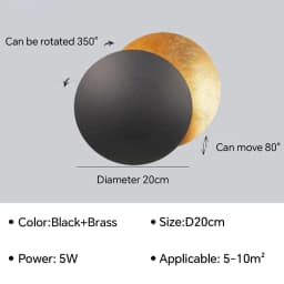 Modern LED Aisle Wall Lamp for Bedroom Bedside Living Room Stairs Corridor Eclipse Sconce Home Decor Lighting Fixture Luster