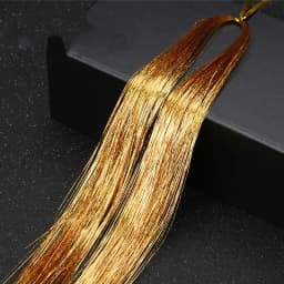 1 Pc Sparkle Shiny Hair Tinsel Hair Extensions Dazzles Women Hippie for Braiding Headdress Hair Braiding Tools Long 100cm