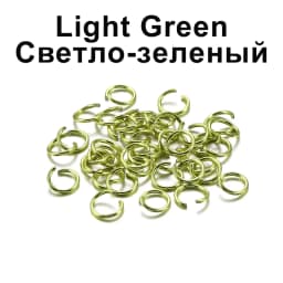 300pcs/lot 6 8 10 mm Metal Colorful Single Loops Open Jump Rings Split Rings Connectors For DIY Jewelry Making Findings Supplies
