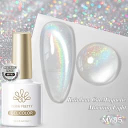 BORN PRETTY 10ml Auroras Glitter Cat Magnetic Gel Nail Polish Jelly Glass Bead Semi Permanent Soak Off UV LED Varnish Manicure