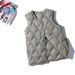 2026 New Winter Vest Coat V-Neck Light White Duck Down Coat Women Autumn Fashion Vest Beige Chaleco Mujer Gilet Casaco Feminino