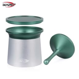 IKAPE Coffee Blind Shaker, Espresso Powder Receiver Cup, Coffee Powder Receiver Container for 51/54/58mm Portafilters (Z-Graphs)